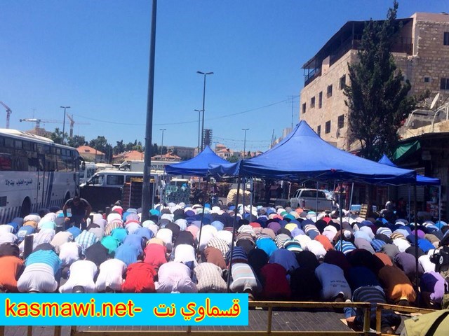 مواجهات في باحات الاقصى  وشوارع القدس في الجمعه الحزينة  